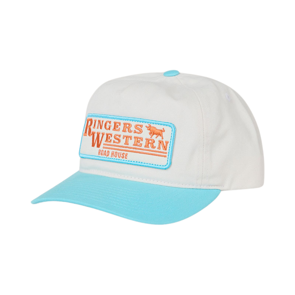Ringers Western The Original Roadhouse Cap (626024RW) Off White/Bright Blue