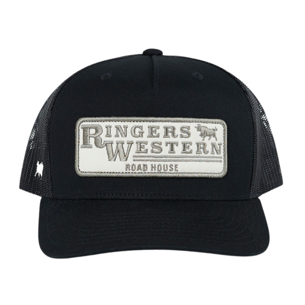 Ringers Western The Original Roadhouse Trucker Cap (626026RW)  Black Front