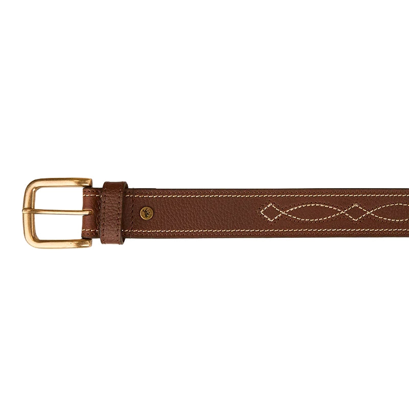 Ringers Western Unisex Crossover Belt (425013RW) Brown/Gold