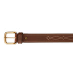 Ringers Western Unisex Crossover Belt (425013RW) Brown/Gold