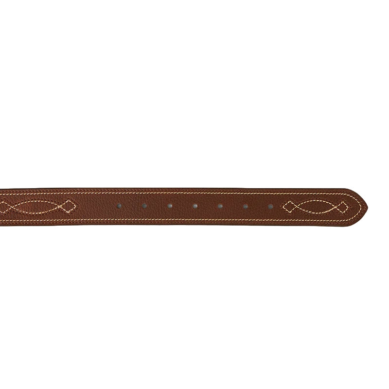 Ringers Western Unisex Crossover Belt (425013RW) Brown/Gold