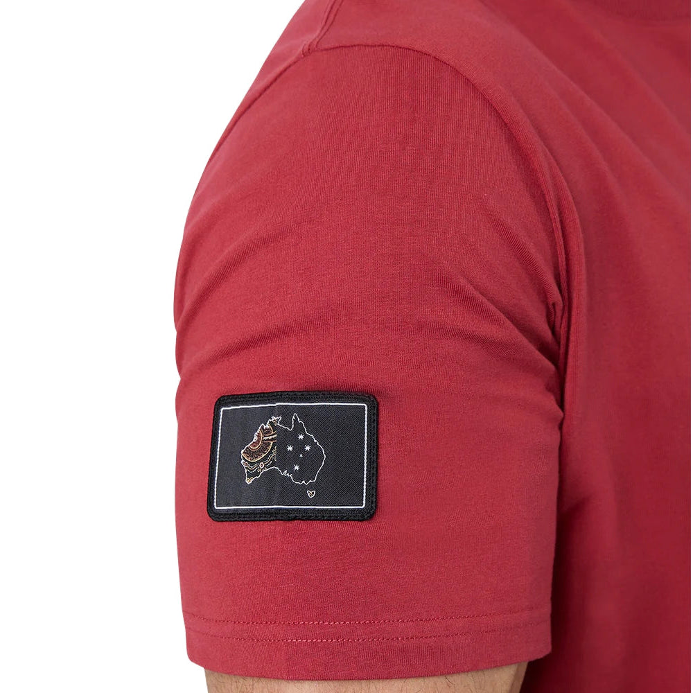 Ringers Western Unisex Garbala Classic Fit S/S Tee (425084RW) Brick Red 
Sleeve