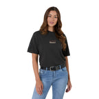 Ringers Western Unisex Garbala Classic Fit S/S Tee (425084RW) Washed Black Female Model Front