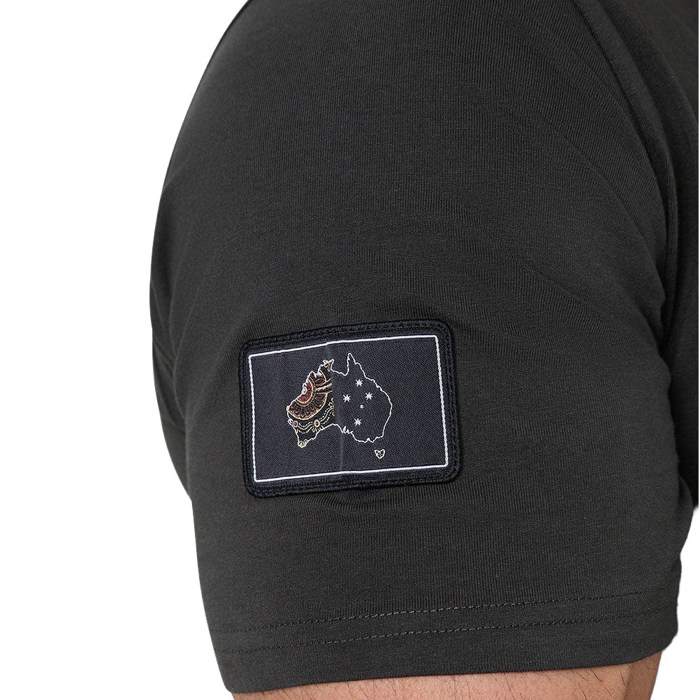 Ringers Western Unisex Garbala Classic Fit S/S Tee (425084RW) Washed Black Sleeve