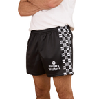 Ringers Western Unisex RW Check Footy Shorts (125023RW) Black [SD]