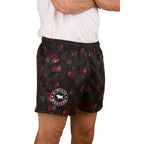 Ringers Western Unisex Rose Of The Desert Footy Shorts (125026RW) Black