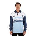 Ringers Western Unisex Stadium Oversized Rugby (425082RW) Blue Front Male Model