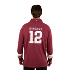 Ringers Western Unisex Stadium Oversized Rugby (425082RW) Burgundy