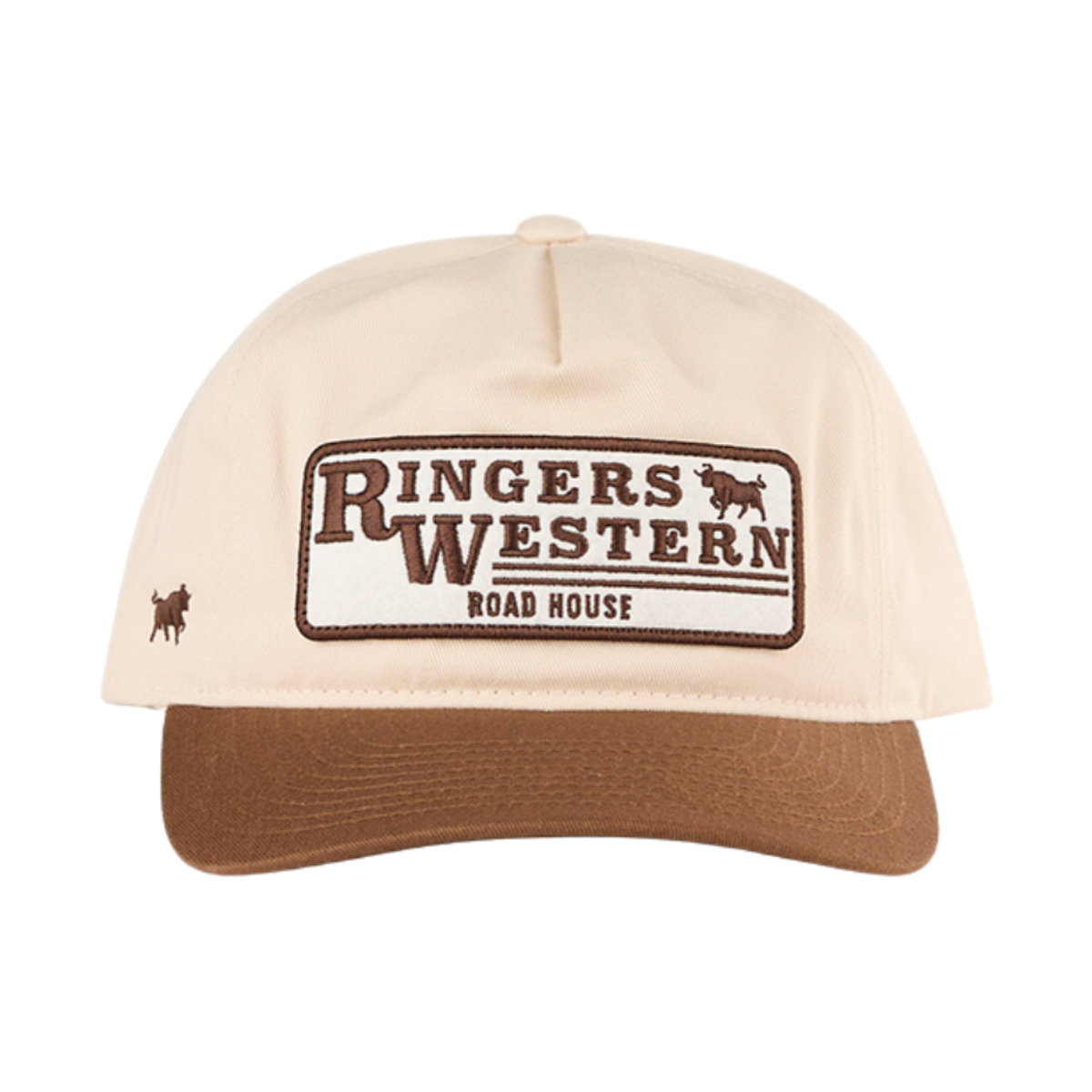 Ringers Western Unisex The Original Roadhouse Cap (626024RW) Bone/Brown Front View