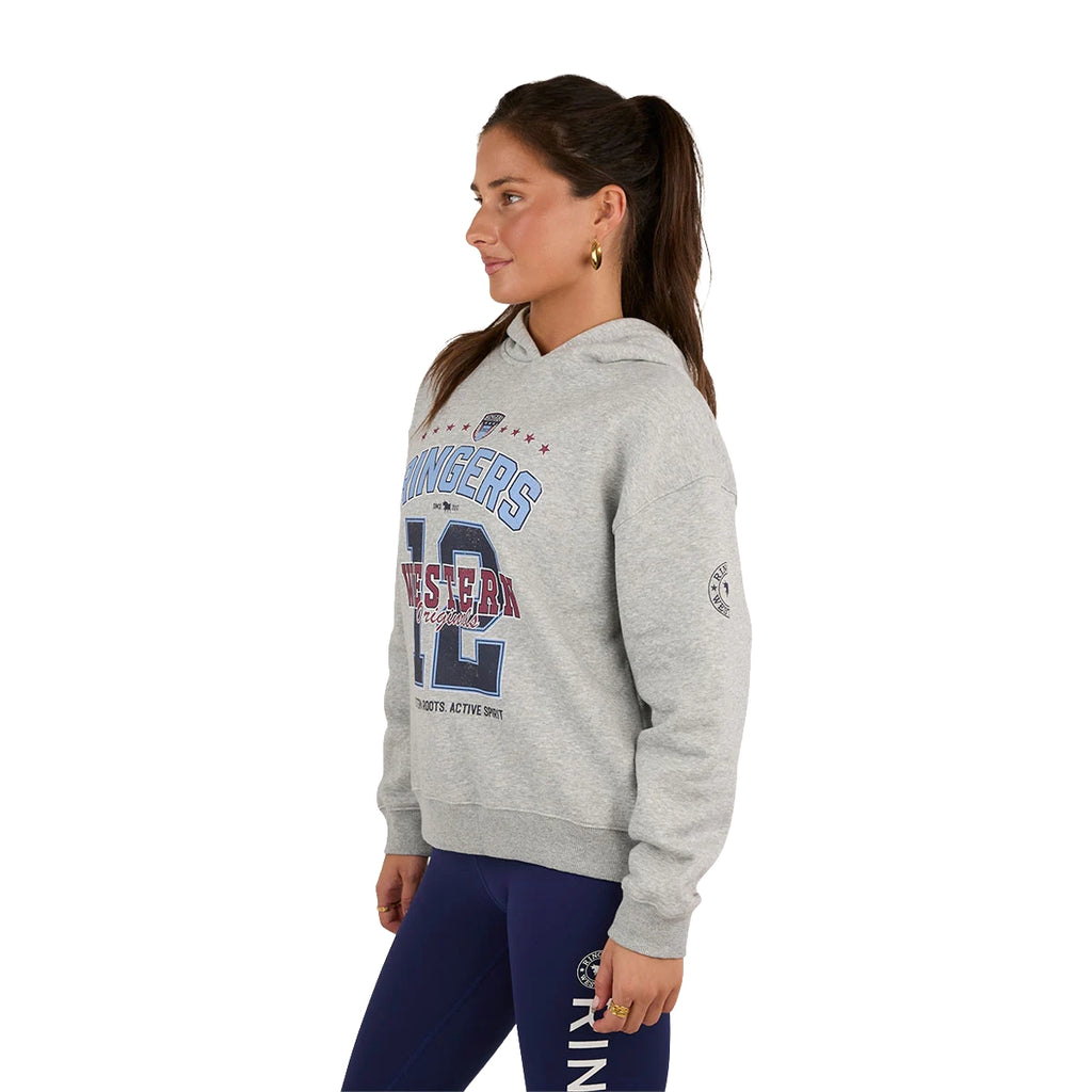 Ringers Western Womens Ace Oversized Hoodie (225019RW) Grey Marle