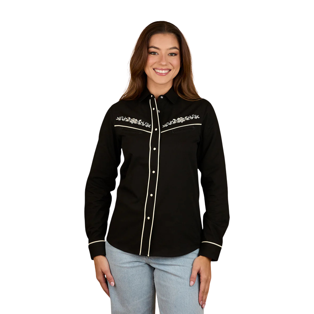 Ringers Western Womens Aisling L/S Western Shirt (225064RW) Black
