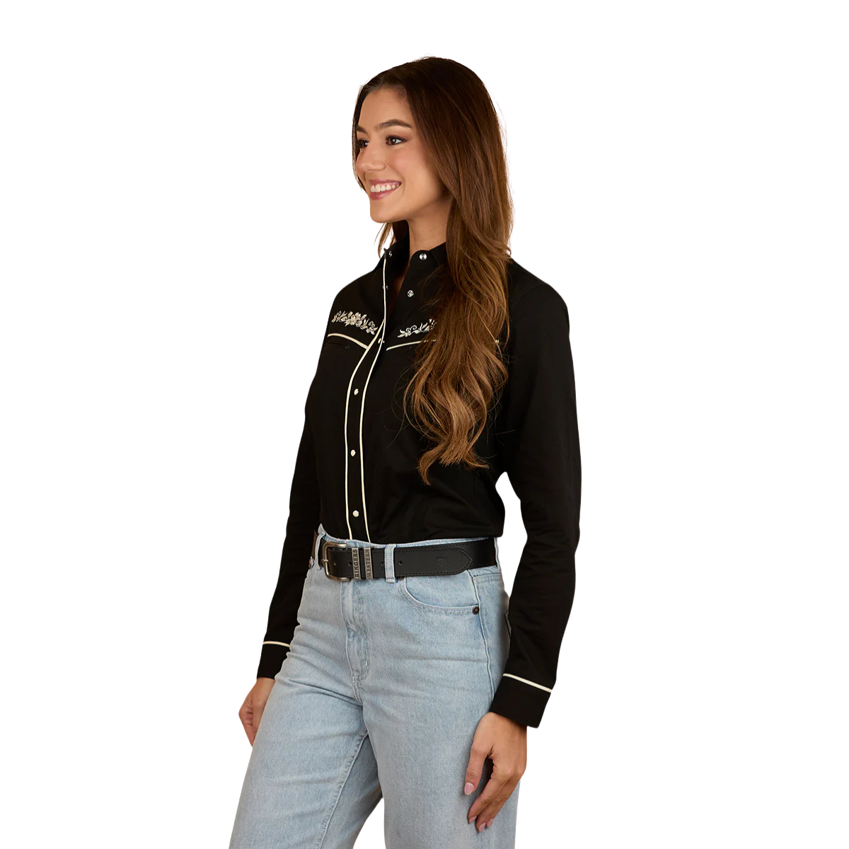 Ringers Western Womens Aisling L/S Western Shirt (225064RW) Black