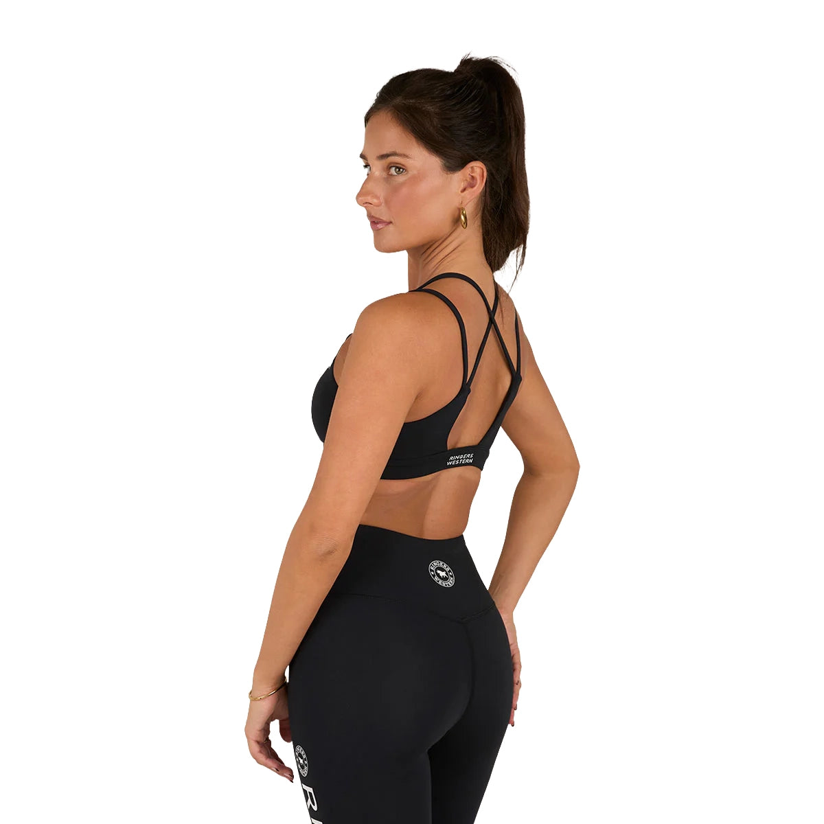 Ringers Western Womens Anikafit Signature Crop Top (225010RW) Black