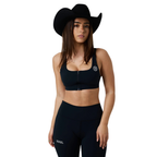 Ringers Western Womens Anikafit Zip Front Support Crop (225172RW)  Black
