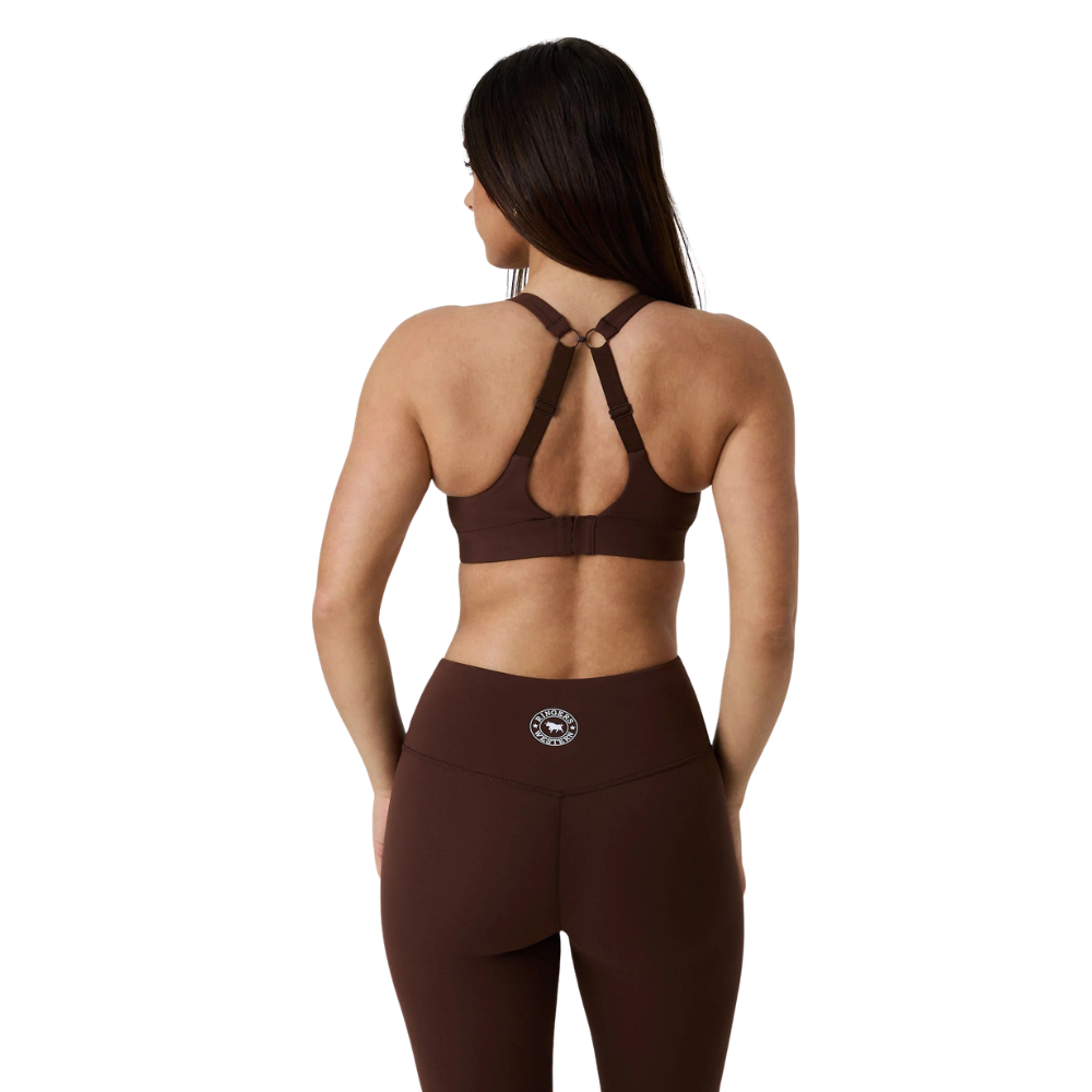 Ringers Western Womens Anikafit Zip Front Support Crop (225172RW)  Chocolate
