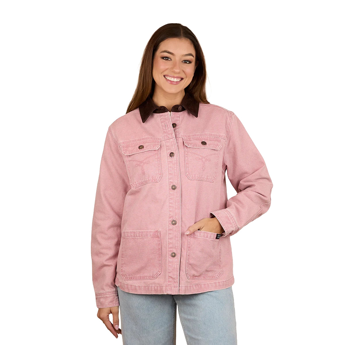 Ringers Western Womens Arna Jacket (225051RW) Rosey Pink Buttoned