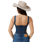 Ringers Western Womens Asher Bustier Top (225151RW)  Classic Blue