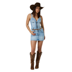 Ringers Western Womens Asher Bustier Top (225151RW)  Vintage Light Blue