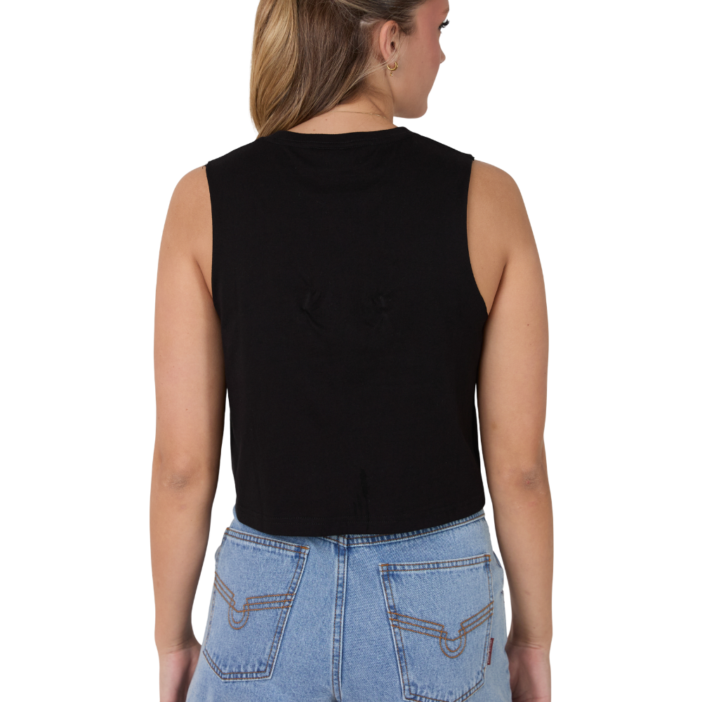 Ringers Western Womens Bull Ride Muscle Tank  (225118RW)  Black