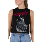 Ringers Western Womens Bull Ride Muscle Tank  (225118RW)  Black