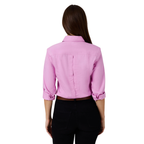 Ringers Western Womens Burdekin River Semi Fitted Full Button L/S Work Shirt (225139RW) Pastel Pink