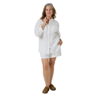 Ringers Western Womens Celine Oversized L/S Linen Shirt (225185RW)  White