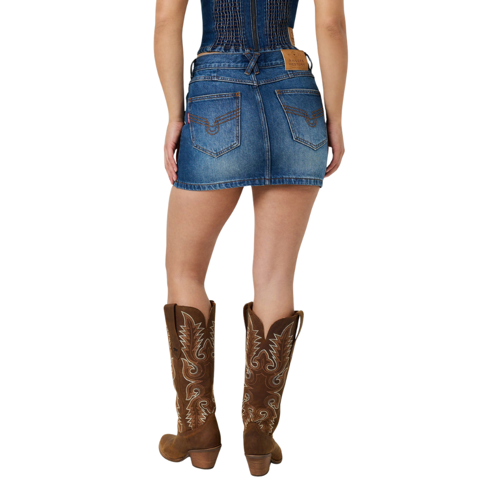 Ringers Western Womens Dani Mini Skirt (225162RW)  Classic Blue