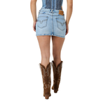 Ringers Western Womens Dani Mini Skirt (225162RW)  Vintage Light Blue