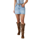 Ringers Western Womens Dani Mini Skirt (225162RW)  Vintage Light Blue