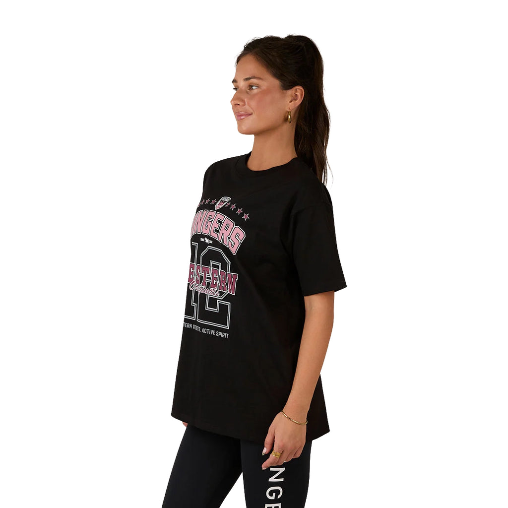 Ringers Western Womens Division Oversized S/S Sport Tee (225018RW) Black