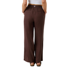 Ringers Western Womens Hattie Linen Drawstring Pants (225180RW)  Chocolate