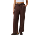 Ringers Western Womens Hattie Linen Drawstring Pants (225180RW)  Chocolate