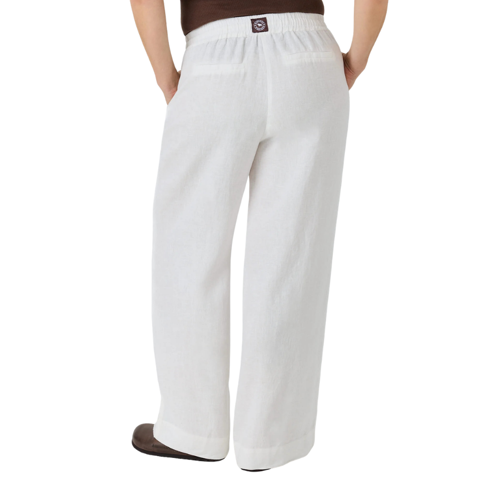 Ringers Western Womens Hattie Linen Drawstring Pants (225180RW)  White
