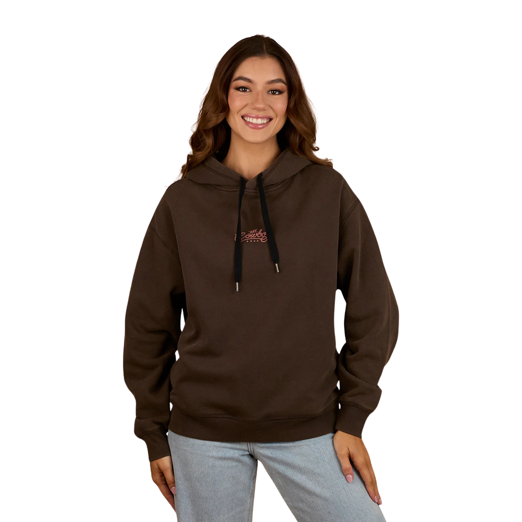 Ringers Western Womens Hey Cowboy Oversized Pullover Hoodie (225036RW) Charcoal