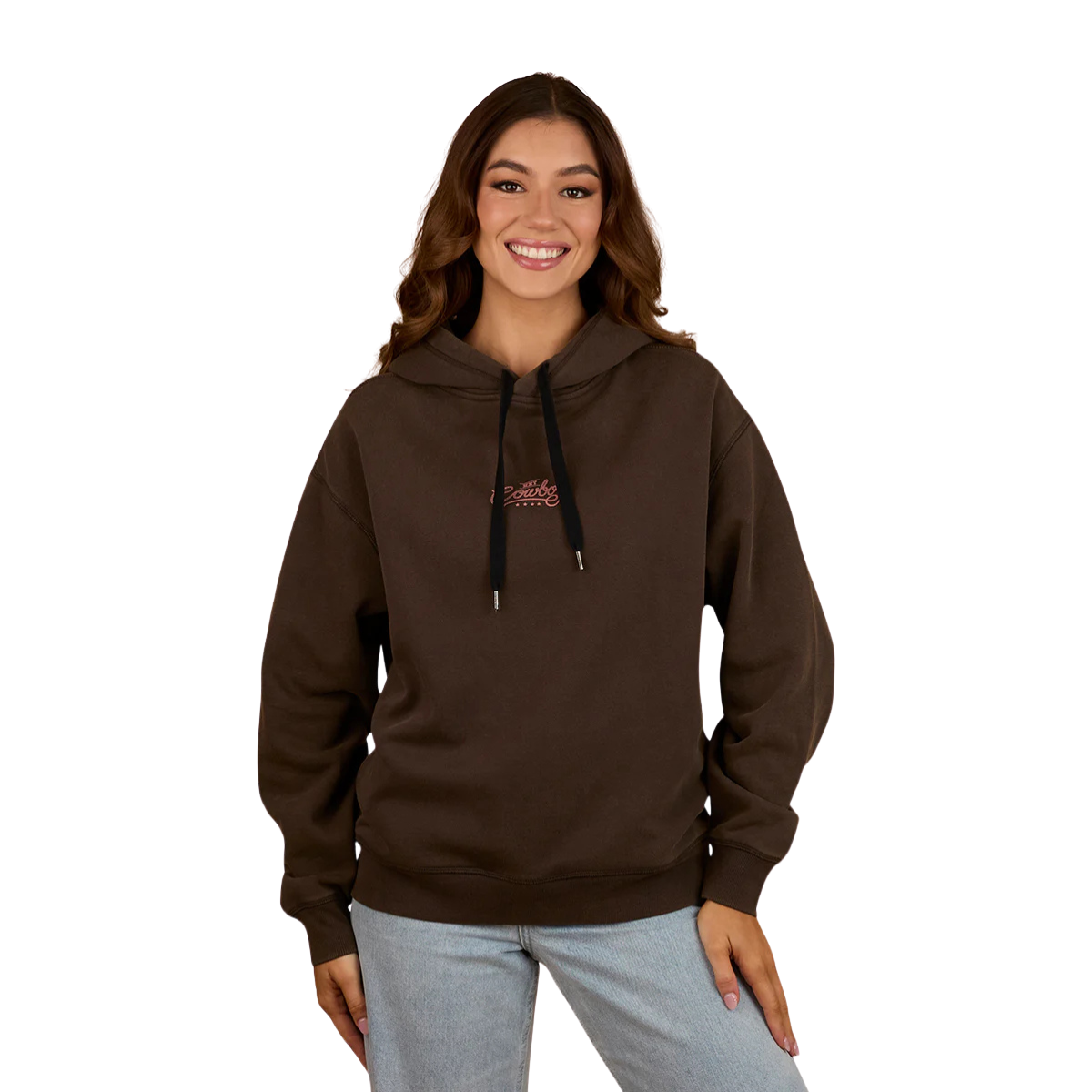 Ringers Western Womens Hey Cowboy Oversized Pullover Hoodie (225036RW) Charcoal