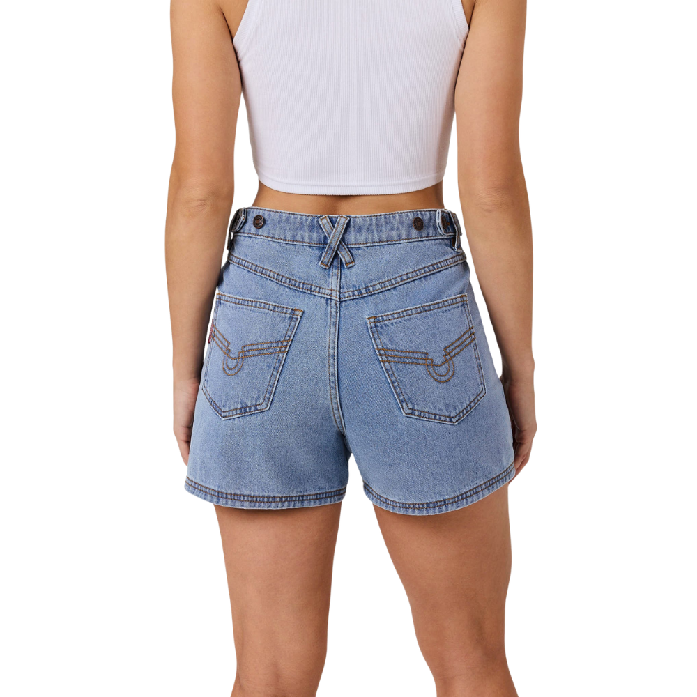 Ringers Western Womens Iris Outback Denim Shorts (225228RW) Light Blue