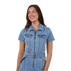 Ringers Western Womens Jazmine Bootleg Jumpsuit (225107RW)  Light Blue