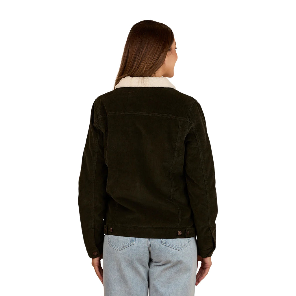 Ringers Western Womens Killawarra Corduroy Jacket (220211801) Olive Back