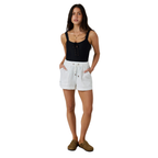 Ringers Western Womens Kinsley Linen Drawstring Shorts (225179RW)  White