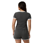 Ringers Western Womens Lolita S/S Ringer Tee (225233RW)  Charcoal/White