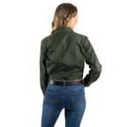 Ringers Western Womens Pentecost River Full Button L/S Work Shirt (171210001) Cargo Khaki