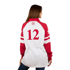 Ringers Western Womens Player Oversized Rugby (225079RW) White/Red