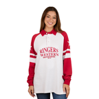Ringers Western Womens Player Oversized Rugby (225079RW) White/Red