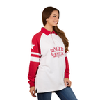 Ringers Western Womens Player Oversized Rugby (225079RW) White/Red