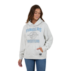 Ringers Western Womens RW College Oversized Pullover Hoodie (225037RW) Light Grey Marle