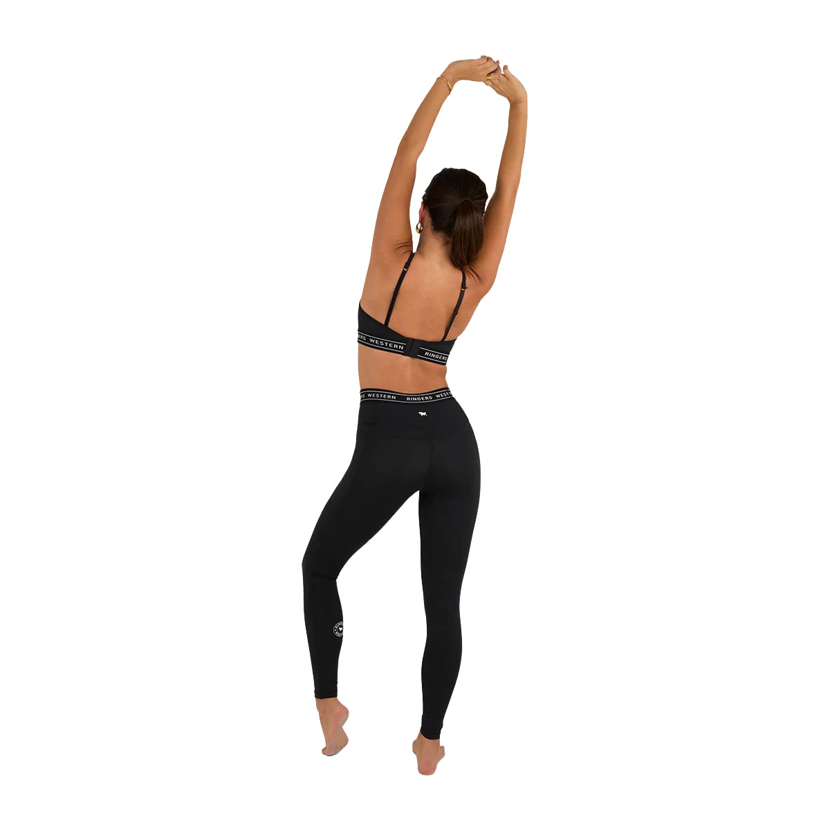 Ringers Western Womens Ringers Active Logo Elastic Pocket Leggings (225015RW) Black