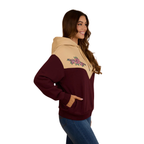 Ringers Western Womens Rosey Oversized Pullover Hoodie (225031RW) Cabernet/Dark Sand