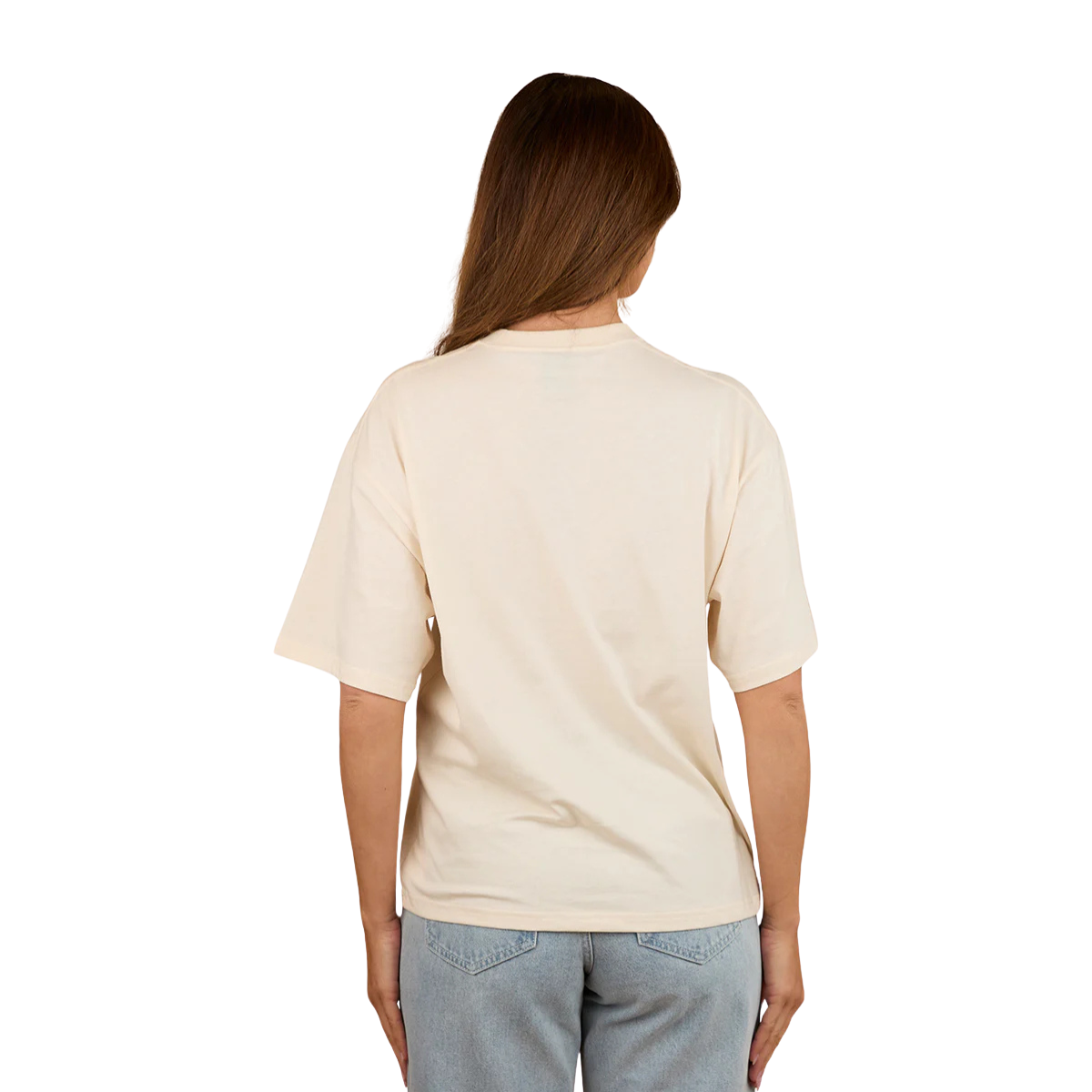 Ringers Western Womens Saddle Up Oversized S/S Tee (225057RW) Off White