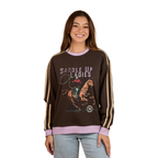 Ringers Western Womens Saddle Up Pullover Jumper (225035RW) Charcoal/Lavender