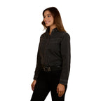 Ringers Western Womens Sarina L/S Shirt (225063RW) Washed Black
